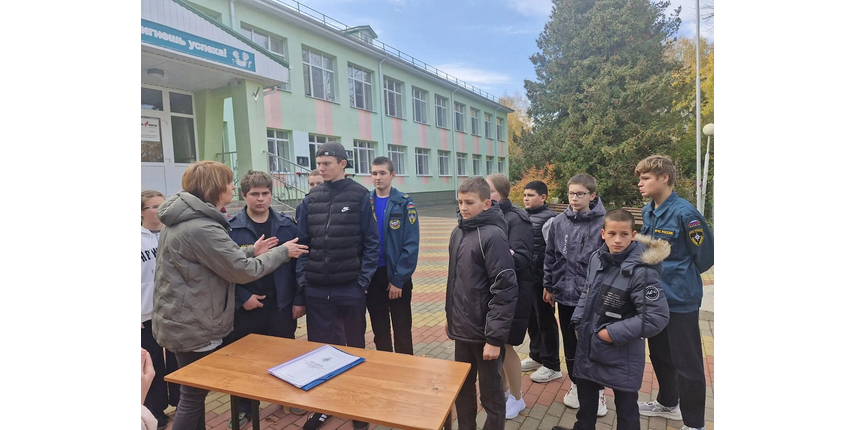 В Вислодубравской школе прошли учения по ГО и ЧС