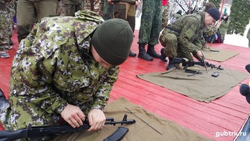 В СОК «Лесная сказка» прошли ежегодные соревнования курсантов ВПК «Марш-бросок в бессмертие»
