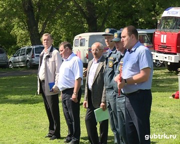 Состоялся первый этап ежегодного смотра-конкурса  на звание «Лучшее подразделение добровольной пожарной охраны Губкинского городского округа»