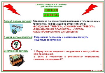Сигналы оповещения гражданской обороны